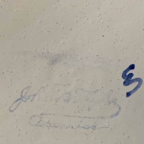 VTG John B Taylor Ceramics Hand-Painted Dinner Plate Pear and Grapes - Picture 7 of 8